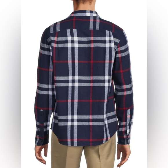 George Men's Long Sleeve Super Soft Flannel Shirt. - Picture 4 of 6